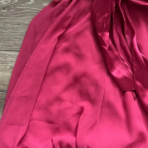 David's Bridal Junior Bridesmaid Flower Girl High Neck Sleeveless Dress Size 12 - Picture 8 of 11